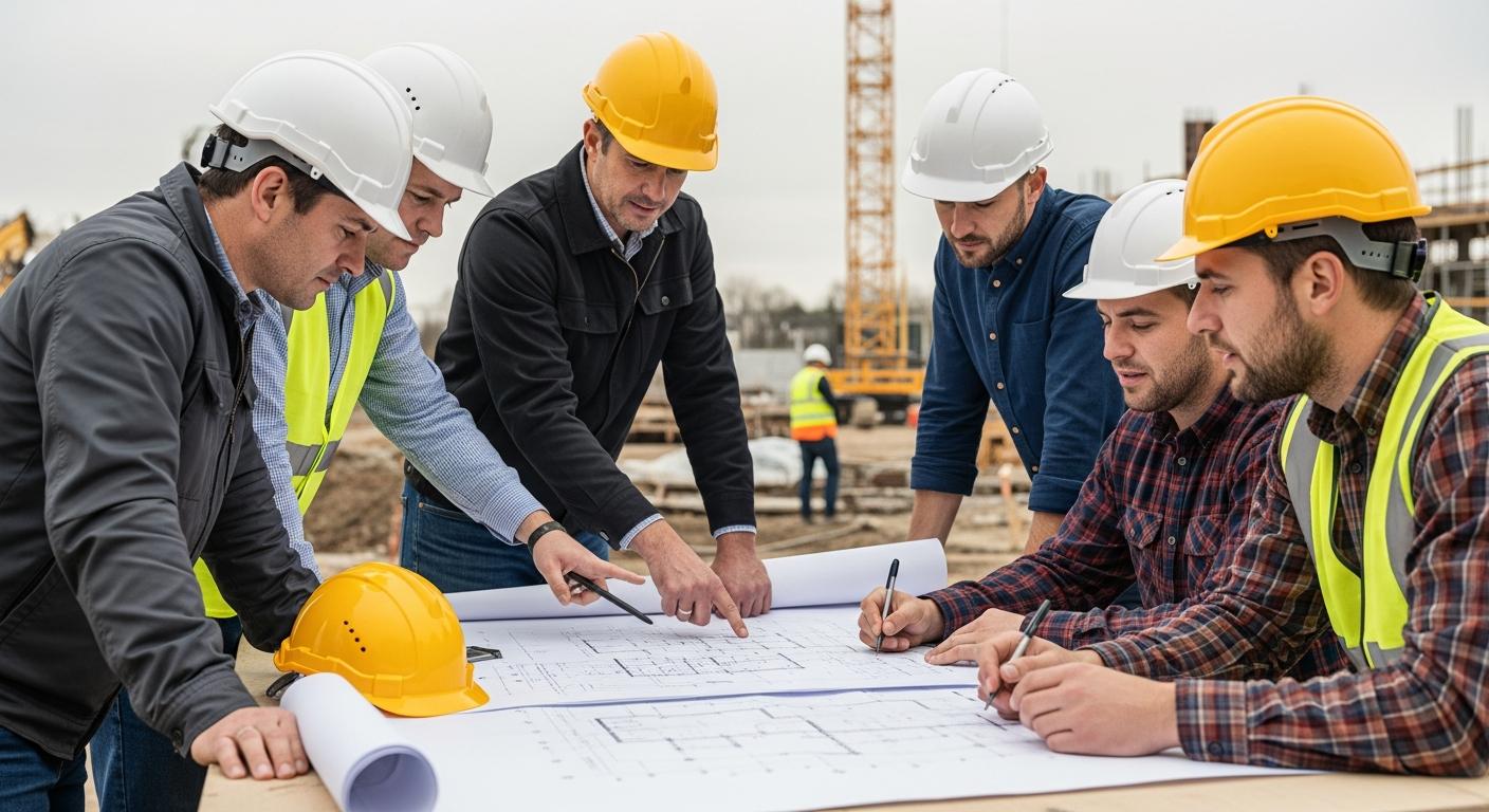 Comment se déroule le pilotage d'un chantier de construction et quel est le rôle de chaque intervenant ?