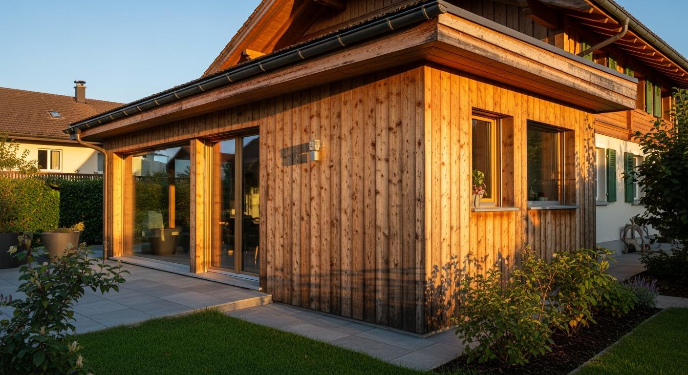 Pourquoi l'extension en bois séduit de plus en plus de propriétaires suisses et quels sont ses atouts ?