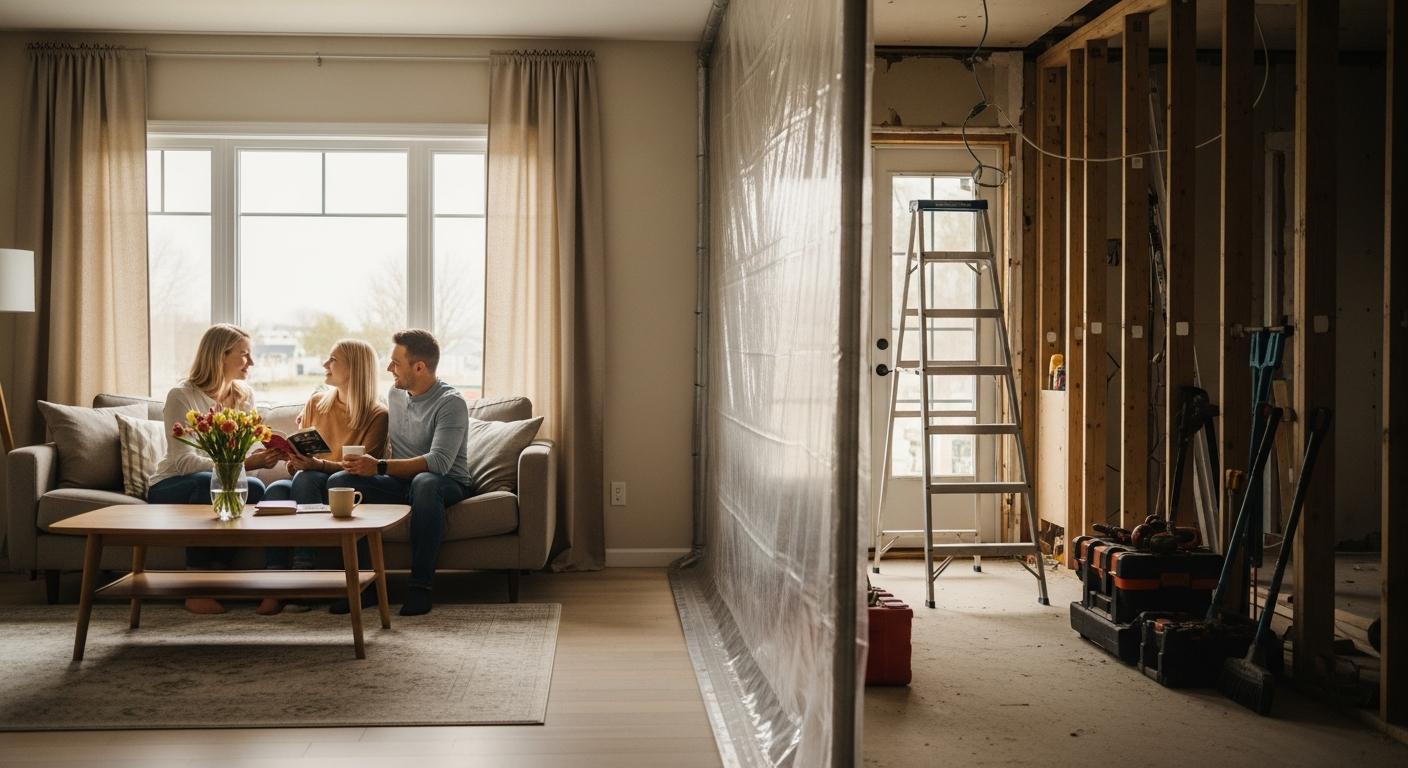 Comment organiser son chantier pour rénover sa maison sans déménager pendant les travaux ?